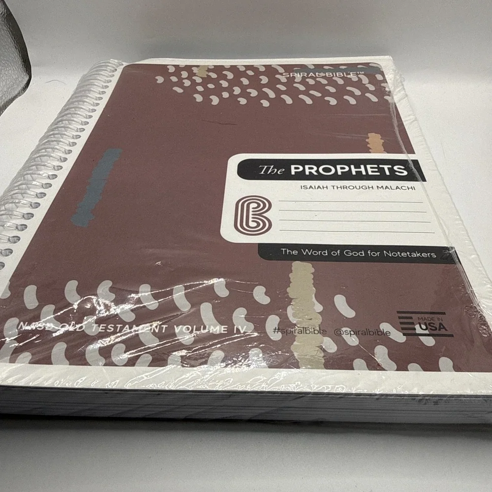 Spiral Bible The Prophets Isaiah Through Malachi! The Word of God Notetakers NAS
